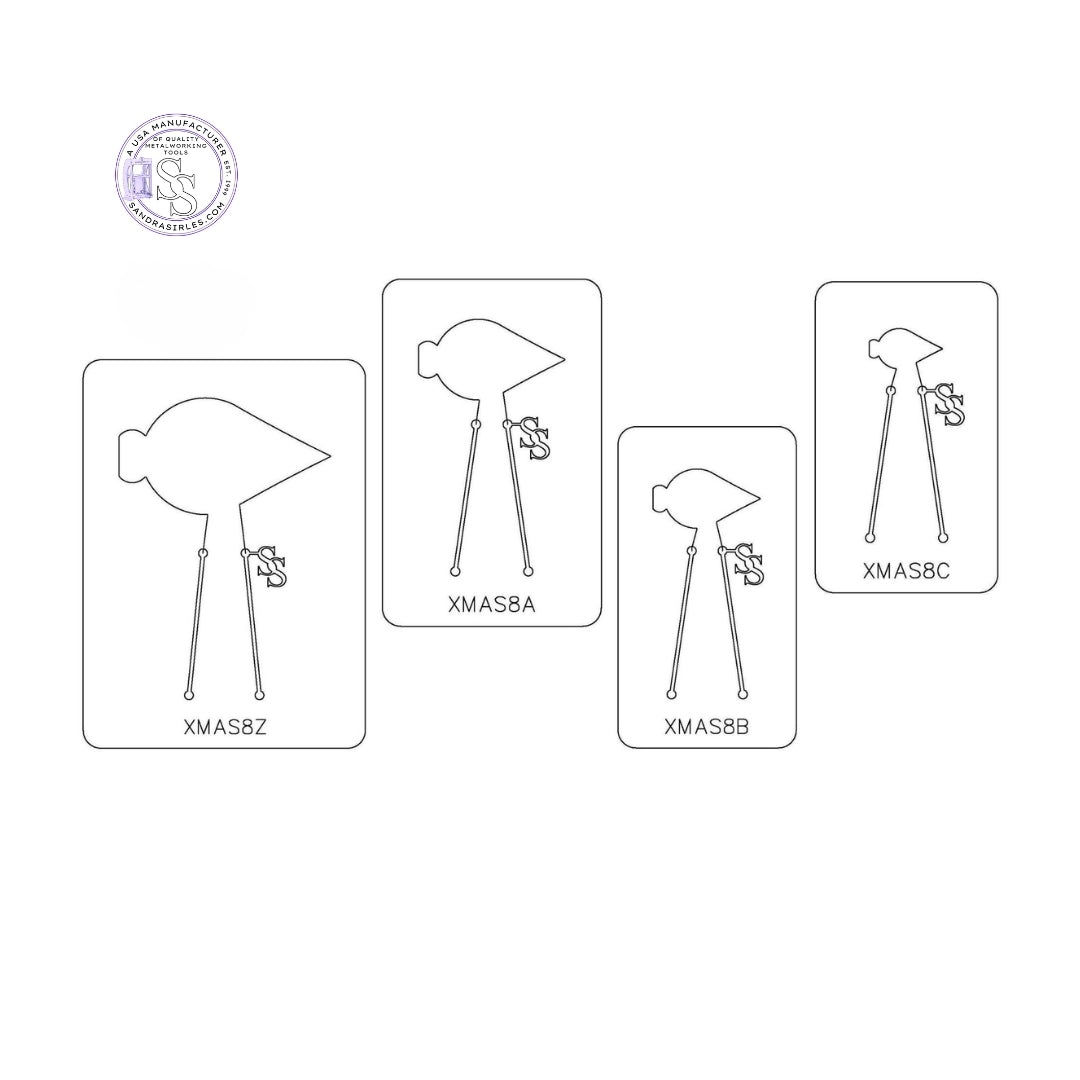 PANCAKE DIE XMAS8 CHRISTMAS ORNAMENT